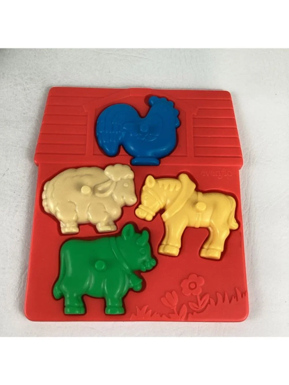 Rainbow Shape Sorter Eggs Counting Numbers Colors Vintage Evenflo Puzzle Lot